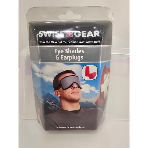 SwissGear Eye Shades and Earplugs Travel Sleep Comfort Set New - Picture 1 of 2